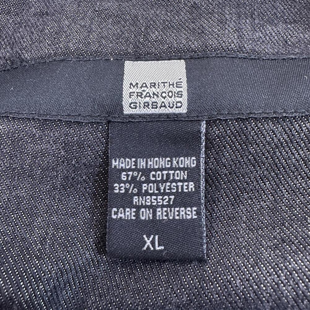 Men’s XL Marithe Francois Girbaud Silver Denim Jacket 90’s vintage oversized - Picture 4 of 6